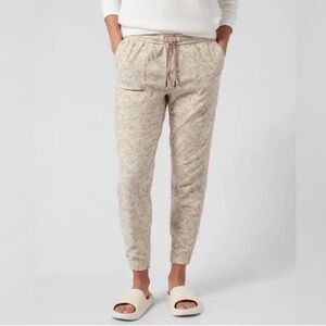 Athleta Farallon Printed Jogger Pants Pebbles Textured Abalone Women’s Medium